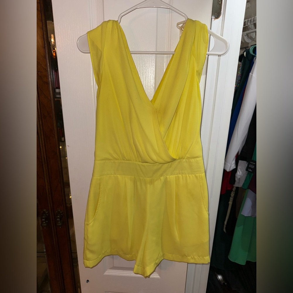 Gianni Bini Vibrant Yellow Romper